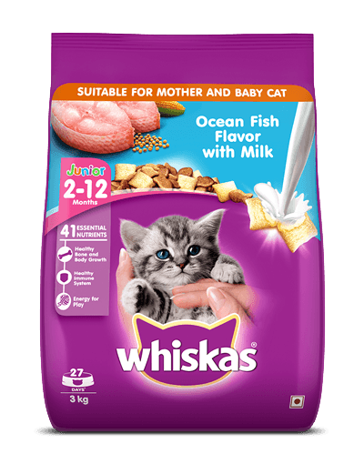 Whiskas Junior Ocean Fish (Kitten Dry food) - PetsCura