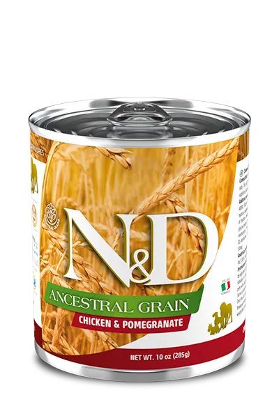 N&D Low Ancestral Grain CHICKEN & POMEGRANATE ADULT WET FOOD - PetsCura