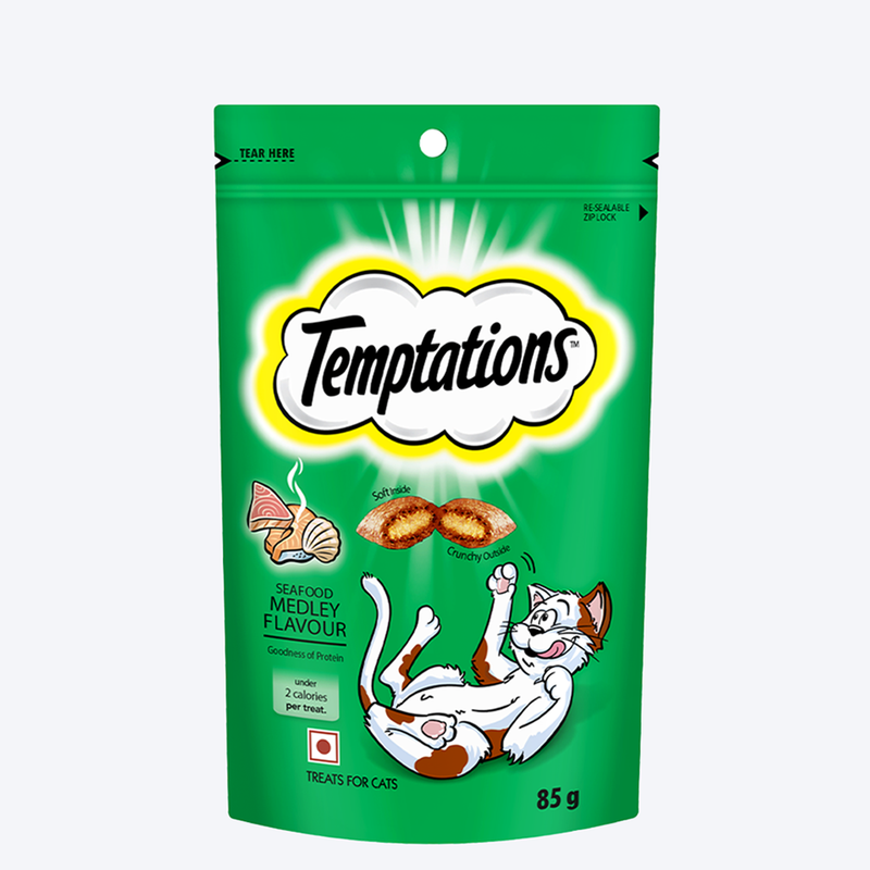 Temptations Cat Treat Seafood Medley - PetsCura