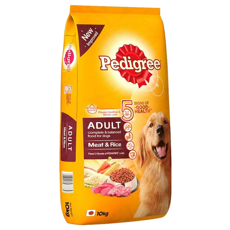 Pedigree Adult Dry Dog food Meat & Rice - PetsCura